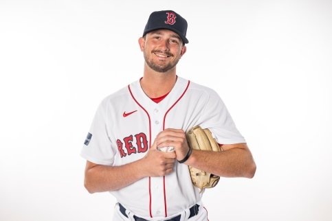 Garrett Whitlock in his Red Sox gear