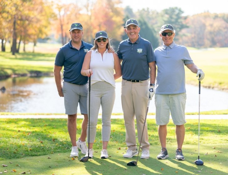 Four Jimmy Fund Golf participants