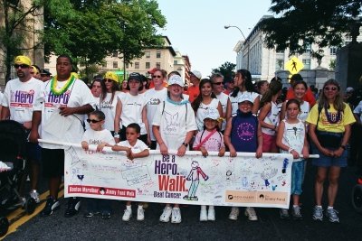 Group of walkers at a past Jimmy Fund Walk