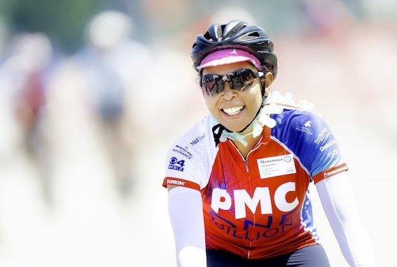A PMC rider on the course