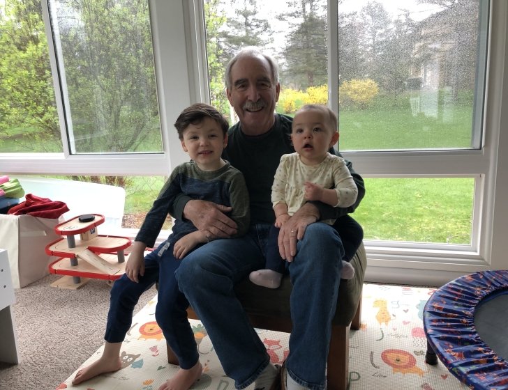 Fred and two grandchildren