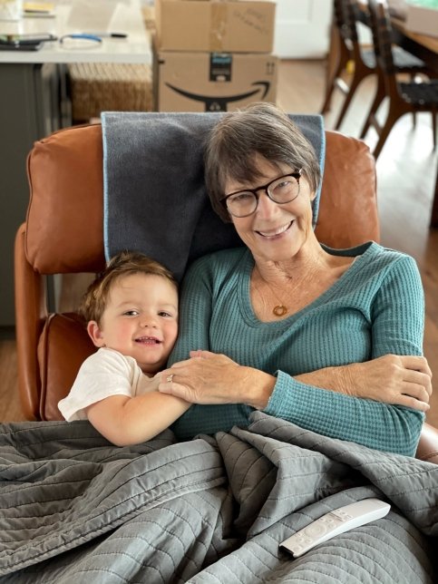 Wendy and her grandchild