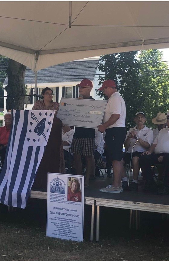 Newburyport Yankee Homecoming check presentation