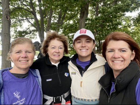 Cheryl and Trish with their Walk teammates