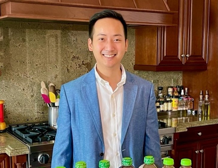 Jerome with Berri Organics bottles