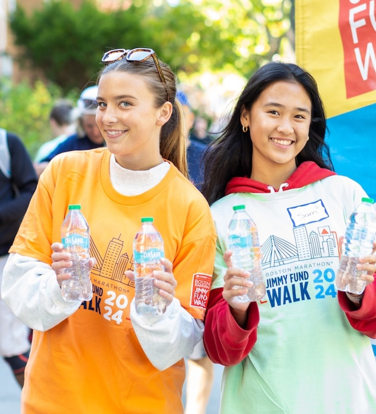 Jimmy Fund Walk volunteers pass out water