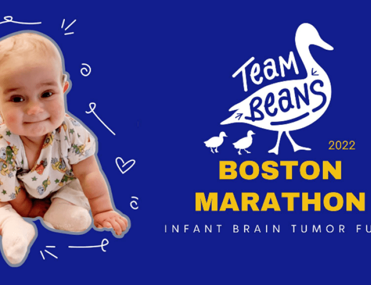 'Team Beans 2022 Boston Marathon' poster