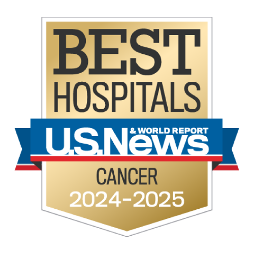 U.S. News and World Report Best Cancer Hospital badge