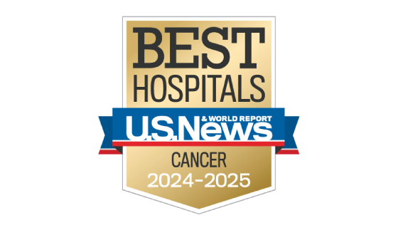 U.S. News and World Report Best Cancer Hospital badge